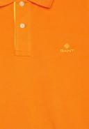 Contrast Color Piqué Polo Shirt 5XL / Russet Orange / Orange