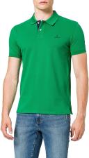 Contrast Color Piqué Polo Shirt XS / Lavish Green / Green