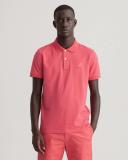 Contrast Color Piqué Polo Shirt XS / Watermelon Pink / Pink / Red