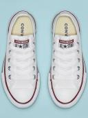 Converse 3j256c Chuck Taylor All Star Ox White Kids Trainers