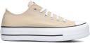 Converse Beige Chuck Taylor All Star Lift Platform Sneakers