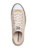 Converse Beige Chuck Taylor All Star Lift Platform Sneakers