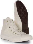 Converse Chuck Taylor All Star Crochet Hi Sneakers in White