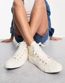 Converse Chuck Taylor All Star Crochet Hi Sneakers in White
