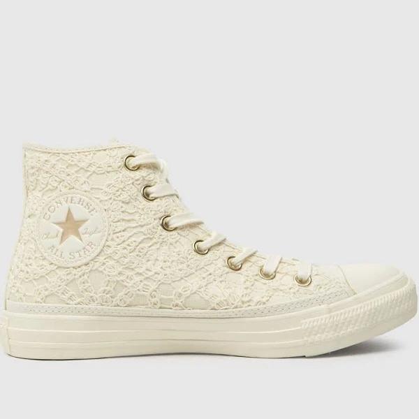 Converse Chuck Taylor All Star Crochet Hi Sneakers in White