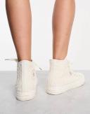 Converse Chuck Taylor All Star Crochet Hi Sneakers in White