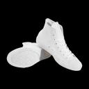 Converse Chuck Taylor All Star High Leather, Size: 8, White Monochrome