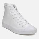 Converse Chuck Taylor All Star High Leather, Size: 8, White Monochrome