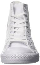 Converse Chuck Taylor All Star High Leather, Size: 8, White Monochrome