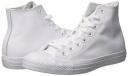Converse Chuck Taylor All Star High Leather, Size: 8, White Monochrome