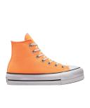 Converse Orange Chuck Taylor All Star Lift Platform Sneakers