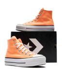 Converse Orange Chuck Taylor All Star Lift Platform Sneakers