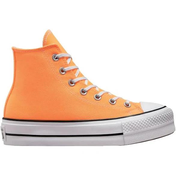 Converse Orange Chuck Taylor All Star Lift Platform Sneakers