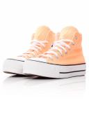 Converse Orange Chuck Taylor All Star Lift Platform Sneakers