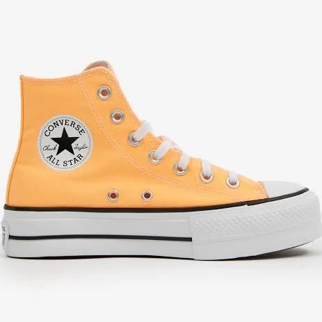 Converse Orange Chuck Taylor All Star Lift Platform Sneakers