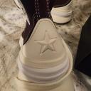 Converse Run Star Legacy CX Hi Sneakers in Black Cherry-Red