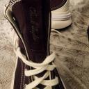 Converse Run Star Legacy CX Hi Sneakers in Black Cherry-Red