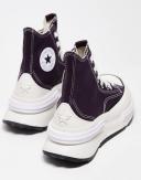 Converse Run Star Legacy CX Hi Sneakers in Black Cherry-Red