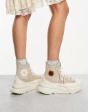 Converse Run Star Legacy CX Sneakers With Crochet Sunflower in Grey
