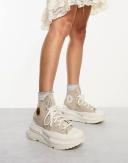 Converse Run Star Legacy CX Sneakers With Crochet Sunflower in Grey