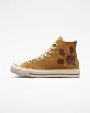 Converse Unisex Chuck 70 Crafted Patches High Top Burnt Honey Sneakers