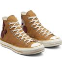 Converse Unisex Chuck 70 Crafted Patches High Top Burnt Honey Sneakers