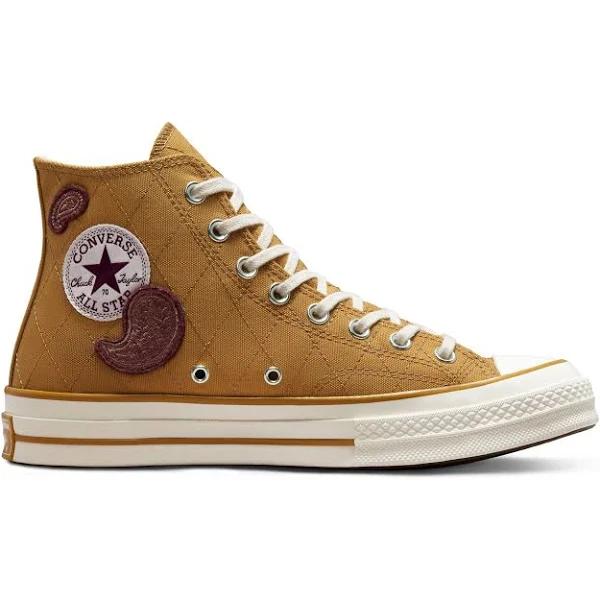 Converse Unisex Chuck 70 Crafted Patches High Top Burnt Honey Sneakers