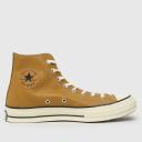 Converse Unisex Chuck 70 Leather High Top Golden Tan Sneakers