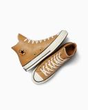Converse Unisex Chuck 70 Leather High Top Golden Tan Sneakers