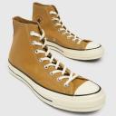 Converse Unisex Chuck 70 Leather High Top Golden Tan Sneakers