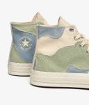 Converse Unisex Chuck 70 Mixed Textiles High Top Natural Sneakers