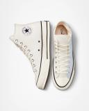 Converse Unisex Chuck 70 Nautical Menswear High Top Ghosted/Vintage White Sneakers