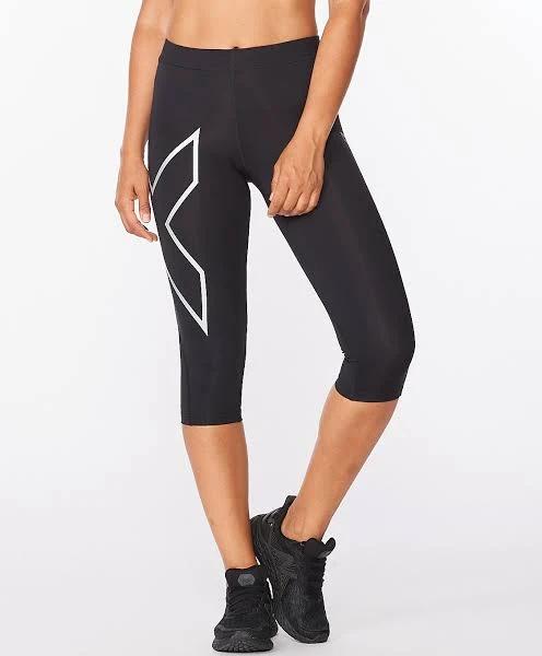 Core Compression 3/4 Tights, 2XU, XXL, Black/Silver, Female