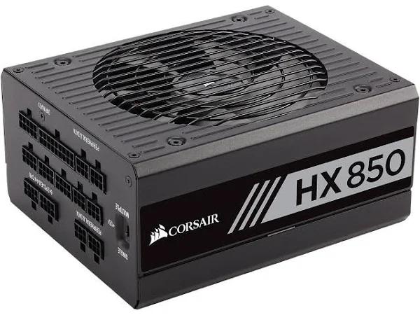 Corsair HX Series, HX850, 850 Watt, 80+ Platinum Certified, Fully Modular Power Supply