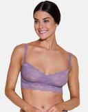 Cosabella Women's Never Say Never Sweetie Bralette, Brown, Xlarge, Lace Bralette