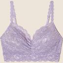 Cosabella Women's Never Say Never Sweetie Bralette, Brown, Xlarge, Lace Bralette