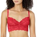 Cosabella Women's Never Say Never Sweetie Bralette, Brown, Xlarge, Lace Bralette