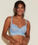 Cosabella Women's Never Say Never Sweetie Bralette, Brown, Xlarge, Lace Bralette