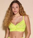Cosabella Women's Never Say Never Sweetie Bralette, Brown, Xlarge, Lace Bralette