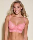 Cosabella Women's Never Say Never Sweetie Bralette, Brown, Xlarge, Lace Bralette
