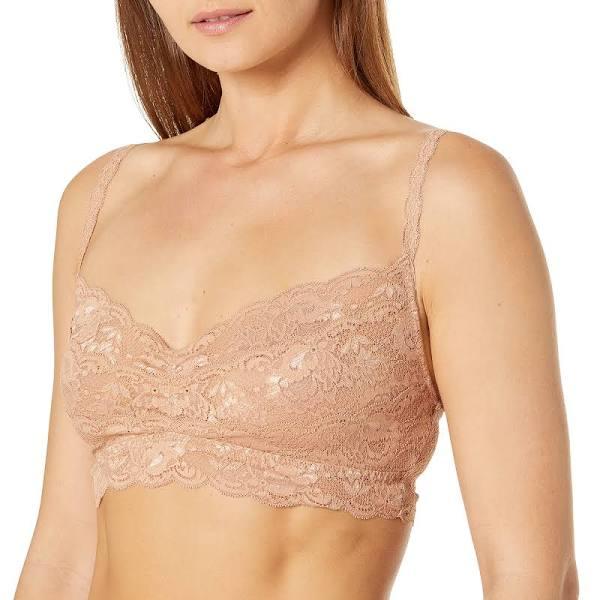 Cosabella Women's Never Say Never Sweetie Bralette, Brown, Xlarge, Lace Bralette