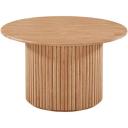 Cosmos Coffee Table - White Oak - Carrara Marble - 100cm - by Life Interiors