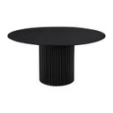 Cosmos Dining Table - Black Oak - 150cm - by Life Interiors