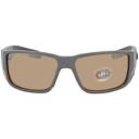 Costa Del Mar Blackfin Pro Grey Polarized Glass Rectangular Men`s Sunglasses