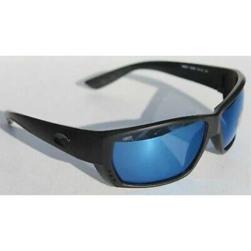 Costa Del Mar Tuna Alley Polarized Sunglasses Blackout/Blue Mirror 580P Mislabel