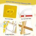 Costway 8-in-1 Kids Playground Set Wood Swing Slide Climb Play Sets Indoor Outdoor Kidergarden Amusement Park