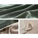 Cosy Club Quilt Cover Set Cotton Duvet Single Green Beige