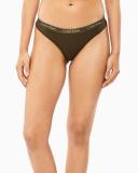 Cotton Essentials Thong Green L