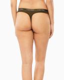 Cotton Essentials Thong Green XS