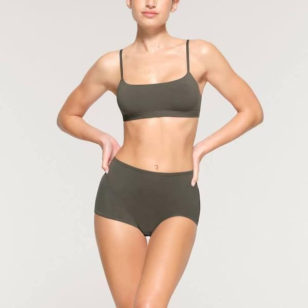 Cotton Jersey Scoop Bralette | Juniper